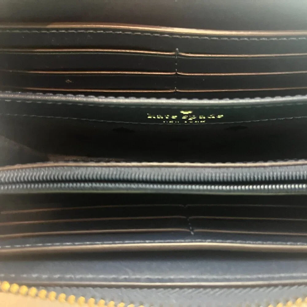 Kate Spade Enchanted Forest Ladybug Zip Continental Long Wallet (W57) - Picture 6 of 9